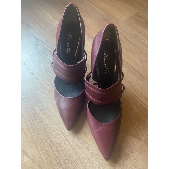 Kenneth Cole pointy heels- burgundy - Picture 3 of 8